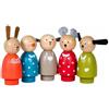Set 5 personaggi in legno Moulin Roty
