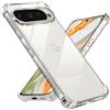 Tentoki Cover per Google Pixel 9/9 Pro, [Cuscino d'Aria Integrato] TPU Custodia Protettiva Antiurto Ultrasottile,previene l'ingiallimento,pellicola,Trasparente