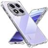 Tentoki Cover per Xiaomi Redmi Note 14 Pro 4G (not for 5G), [Cuscino d'Aria Integrato] TPU Custodia Protettiva Antiurto Ultrasottile,previene l'ingiallimento,pellicola,Trasparente