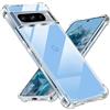Tentoki Cover per Google Pixel 8 Pro, [Cuscino d'Aria Integrato] TPU Custodia Protettiva Antiurto Ultrasottile,previene l'ingiallimento,pellicola,Trasparente
