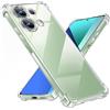 Tentoki Cover per Xiaomi Redmi Note 13 4G, [Cuscino d'Aria Integrato] TPU Custodia Protettiva Antiurto Ultrasottile,previene l'ingiallimento,pellicola,Trasparente