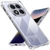Tentoki Cover per Xiaomi Redmi Note 14 Pro 5G (not for 4G), [Cuscino d'Aria Integrato] TPU Custodia Protettiva Antiurto Ultrasottile,previene l'ingiallimento,pellicola,Trasparente
