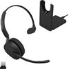 Jabra Evolve3 65 Single-Ear Wireless Bluetooth Headset with Mic, UC, USB-A