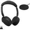 Jabra Evolve3 65 Flex Wireless Bluetooth Headset with Mic, UC, USB-A With chargi