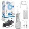 Waterpik Cordless Advanced, Idropulsore Dentale Portatile, Bianco | 3 impostazioni di pressione, Assicura la rimozione placca, Utilizzabile in viaggio o in bagni piccoli, Ricaricabile