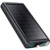 AXNEB Power Bank, 26800mAh 15W PD 3A USB C Ingressi&Uscite Powerbank Ricarica Rapida, Solare Caricatore Portatile con Torcia LED Incorporata Batteria Esterna per iPhone Huawei Xiaomi Switch Tablet ecc