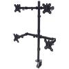 Manhattan 461566 Supporto da Scrivania per 4 Monitor 13-32 con Morsetto Nero