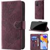 CaseGla Cover per Xiaomi Redmi Note 11 Pro 5G / Note 12 Pro 4G, Borgogna | Blocco RFID, Portafoglio Pelle PU, Flip Libro, Porta Carte, Magnetica Libretto, Antiurto Protezione Completa
