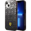 CG MOBILE Ferrari - Custodia rigida per iPhone da 14, con design sfumato, colore nero Scuderia tinto paraurti, antigraffio, resistente, con porte accessibili, assorbimento degli urti e logo firmato