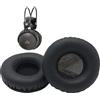WHIYO Cuscinetti auricolari di ricambio in memory foam per cuffie Audio-Technica ATH-A500X ATH-A700X ATH-A900X ATH-A900X ATH-A950LP ATH-A1000X, colore: Nero