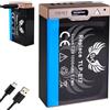 SK Games Batteria SK Canon LP-E17, 1000 mAh, con presa di ricarica USB Type-C per Canon EOS RP R8 R50 R100 - M3 M5 M6 II - 77D 200D 750D 800D /// (decodificato parzialmente)