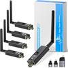 Moman Kit Trasmettitore e Ricevitore HDMI Wireless Moman, 1 Trasmettitore + 4 Ricevitori, Ingresso 4K verso Uscita HD 1080P per Video e Audio, 150 m Portatile, Plug & Play per PC/Proiettore/TV Box/Portatile
