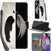 Haninsuze Cover per Samsung Galaxy A40, ala | Pelle PU Portafoglio, Porta Carte, Magnetica, Libro, Antiurto Custodia