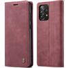 owlhold Cover per Samsung Galaxy A72,Cover Samsung Galaxy A72 Magnetica Portafoglio Flip[Antiurtoo][Cavalletto][Carta Fessura] Custodia Pelle per Galaxy A72 - Vino Rosso