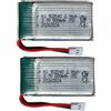 RmtcBal Set di 2 batterie LiPo 902540 3,7 V 800 mAh 25C ricaricabili con connettore Molex 2.0, compatibili MJX X400 X800 X300C S670 V950HD V2450 HS110 HS200 Drone RC Elicottero