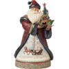 Enesco Jim Shore Heartwood Creek Holiday Manor Babbo Natale con una slitta, 28 cm, multicolore