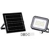 SIMON - Proiettore LED solare con sensore di movimento, 50 W, 800 lm, 4000 K, IP65, faretto solare, sensore PIR, apertura 90°, CRI 70, per accessi, giardini e aree esterne, colore nero