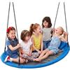 VEVOR Altalena da Albero da 149 cm a Forma di Nido per Bambini e Adulti | Portata Massima 317 kg, per Giardino, Rotazione a 360°, Sedile in Tessuto Oxford 900D con 2 Cinghie e Corde Regolabili, Blu
