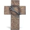 Lighthouse Christian Products Small Crown of Thorns Sculpture Desktop Cross, 4 3/4 x 6 1/2