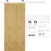 Kit per Porta Scorrevole con Binario 183 cm in Acciaio Bianco