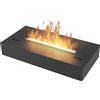 Bruciatore a Bioetanolo per Camini 50x8x25 cm 1L Simple Box 500 Nero