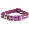 Ancol Collare per cani alla moda, regolabile, in nylon, per cuccioli e animali domestici, design elegante con zampa e ossa con chiusura a scatto, resistente alle intemperie, vestibilità comoda, per