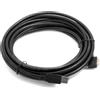 System-S Cavo System-S da USB 3.0 A a Micro USB 3.0 con angolo sinistro di 90 gradi, 5 metri con vite di bloccaggio