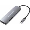 Conceptronic DONN11G replicatore di porte e docking station per laptop Cablato USB 3.2 Gen 1 (3.1 Gen 1) Type-C Grigio