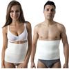 Beman 5052 - Pancera in Lana e Cotone sulla Pelle Uomo Donna Contenitiva, Termocintura Scalda Pancia, Fascia Lombare Elastica, Supporto Schiena Anallergica (Bianco,4)