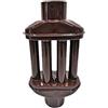 Uzman Scambiatore fumi 120mm / 130mm Scambiatore di aria calda 6 tubi, tubo del camino, canna fumaria, scambiatore di calore, tubo di scarico, tubo della stufa per accumulo di calore (120 mm di