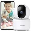 GALAYOU 2K Telecamera Wifi Interno, Videocamera Sorveglianza Interno Wifi, IP Cam 360° PTZ con Visione Notturna, Rilevamento di Movimento, Audio Bidirezionale e Funziona con Google Assistant G2
