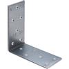 Keple Staffa angolare rinforzata 80x80x40x2 mm in acciaio zincato confezione da 10 supporto a L per mobili in legno armadi scaffali progetti fai da te costruzioni robuste ferramenta per carpenteria