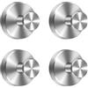 GHLAECM 4 Ganci a Ventosa Super Resistenti, Portata 5 KG, Porta Asciugamani Ventosa, Gancio Accappatoio Doccia in Acciaio Inox, Senza Foratura, Riutilizzabile per Bagno, Cucina, Vetro e Piastrelle