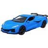 Toi-Toys Chevrolet Corvette Z06 2023 modellino auto in metallo con ritiro modello auto giocattolo auto 4 colori 12 (blu)