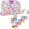 Clickeez Goliath - CLICKEEZ Serie 3 Bubble Pops - Pack 12 Pezzi con Tasti Kawaii da Cliccare e Connettere - 2 Portachiavi, Suono Pop, Effetto ASMR - 70 Personaggi da Collezionare - dai 6 Anni