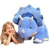 IKASA Giocattoli di dinosauro triceratops gigante peluche peluche, 30 grandi giocattoli morbidi jumbo, peluche enorme carino super grande, regali per bambini