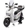 Tecnobike Shop Moto Elettrica per Bambini Moto Honda SH 125 Luci LED Suoni Mp3 (Bianco)