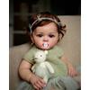 MineeQu 60Cm così Veramente Dimensioni enormi del Bambino Vinile siliconico Bambole Bambino Reborn Set Regalo con Tocco Morbido Corpo appesantito Dolls Principessa Appena Nata per Sempre Tua Dolcezza