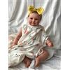 MineeQu 50CM Alive Taglia Premie Baby Disegno a Mano Capelli Sorriso Dolce Bambole Bambino Reborn Silicone Vinile Corpo Completo realistiche Dolls Ragazza Appena Nata Corpo coccoloso Set Regalo