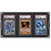 Fanatiko Espositore Carte Pokemon 3 Gradate PSA/CGC Finestra Magnetica