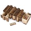 FunX Cassaforte in legno con scomparti segreti - Scatola regalo creativa per matrimonio, compleanno, festa della gioventù, matrimonio in legno, 15 x 8,5 x 5 cm