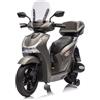 Tecnobike Shop Moto Elettrica per Bambini Moto Honda SH 125 Luci LED Suoni Mp3 (Grigio)