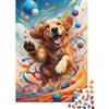 E1Q7R5V8 1000 mini puzzle per adolescenti cane palla arte cartone | 38 x 26 cm Cartone Decorazione della casa Taglio preciso Regalo di compleanno Relax
