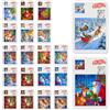 MAIGIEE 20 Pcs Puzzle a Scorrimento a Tema Natalizio | Puzzle a Scorrimento Ideali Come Piccoli Pensieri o Riempitivi per Il Calendario Dell'Avvento