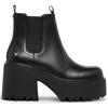 Windsor Smith Stivaletti Chelsea alla Caviglia con Plateau in Pelle Nera da Donna Windsorsmith - Tricky