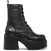 Windsor Smith Stivaletti Punk Alla Caviglia con Plateau in Pelle Nera da Donna Windsorsmith - Totalmente