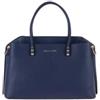 Pierre Cardin Borsa a Mano con Tracolla in Ecopelle, Blu Navy, con Dettagli Dorati, Stile Elegante