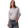 Calvin Klein Donna Felpa Archive Logo French Terry Girocollo