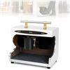 Generic Lucidatrice automatica per scarpe, macchina elettrica per lucidare scarpe con sensore, doppie spazzole e dispenser di lucidatura, per casa, hotel, ingresso