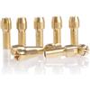 Zenthia Set di 10 pinze per trapano in ottone, 0,5-3,2 mm, per utensili rotanti